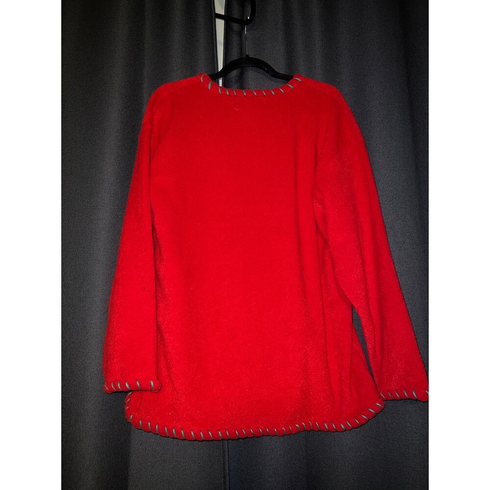 Ugly Christmas Sweater Xmas Size Large Fleece - Picture 3 of 3